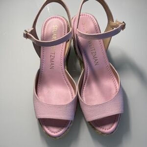 Stuart Weitzman Women's Tia Espadrille Wedge Sandals Sz 9